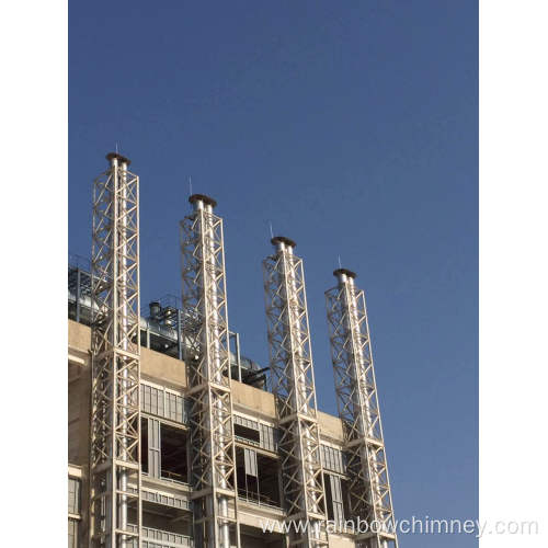 Double wall stainless steel generator chimney